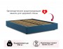 Мягкая кровать-софа без изголовья Base 1600 синяя с подъемным ме распродажа