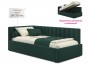 Мягкая кровать Milena 900 изумруд с подъемным механизмом фото