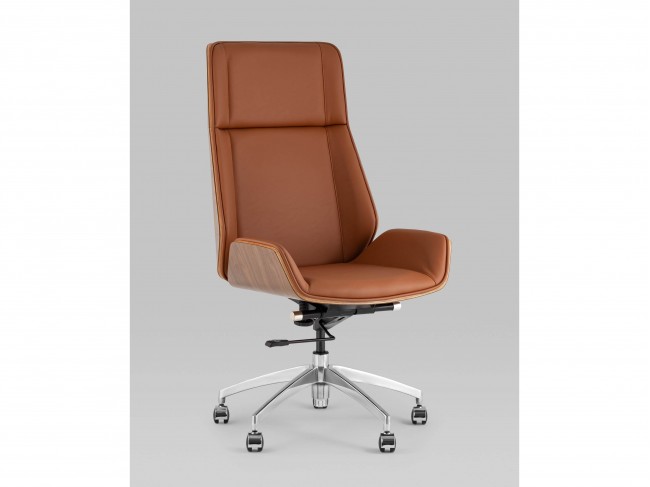 Кресло руководителя STOOL GROUP TopChairs Crown SN коричневый фото