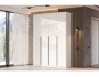 Шкаф распашной (9 полок + штанга) ШК 5 (1600), Белый распродажа