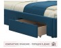 Мягкая кровать-тахта Afelia 1200 синяя c ящиками недорого