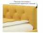 Мягкая кровать-тахта Afelia 1200 желтая c ящиками фото