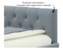 Мягкая кровать-тахта Afelia 1200 серая c ящиками купить