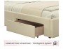 Мягкая кровать-тахта Afelia 1200 бежевая c ящиками фото