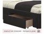 Мягкая кровать-тахта Afelia 1200 шоколад c ящиками купить