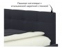 Мягкая кровать-тахта Bonna 1200 черная c ортопедическим основани недорого