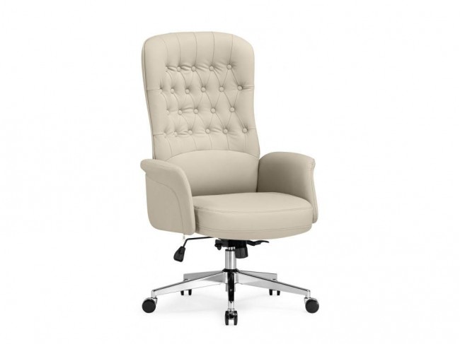 Oxford светло-серый / хром Офисное кресло фото