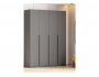Даиго четырехстворчатый графит серый Шкаф недорого