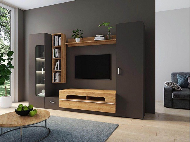 Loft - 20 стенка ТВА Бронзовый Век / Дуб Вотан фото