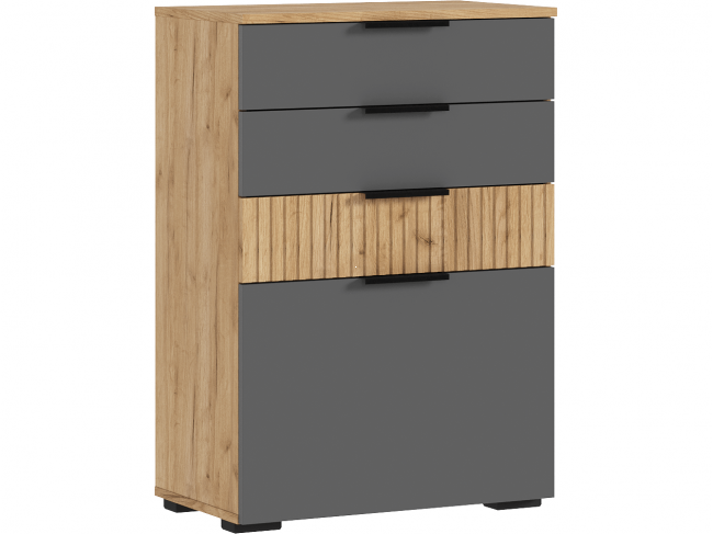 Роджинамиф Комод 600 (Графит, Крафт золотой) фото