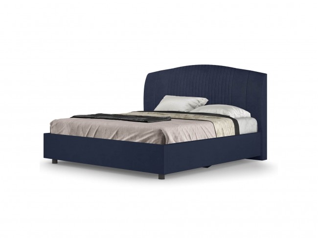 Кровать-12М с подъемным основанием 1400 dark blue фото