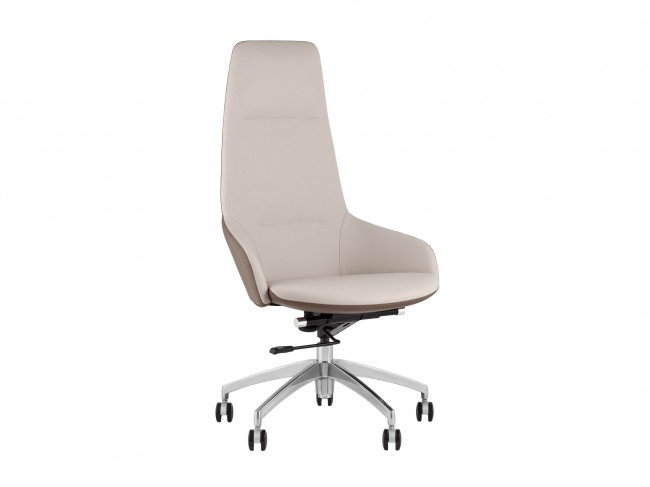 Кресло руководителя STOOL GROUP TopChairs Soulo бежевый/коричнев фото