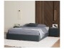 Мягкая кровать-софа без изголовья Base 1600 маренго темно-серый недорого