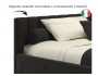 Мягкая кровать-тахта Milena 1200 шоколад с ящиками от производителя