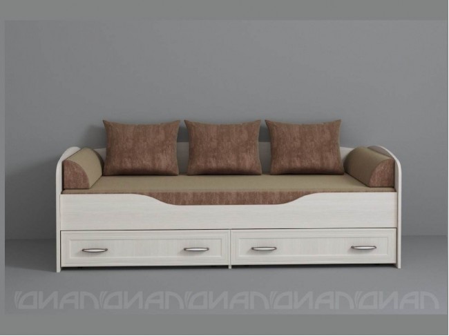 Кровать Колибри 80*190, рамка, Бодега белая фото