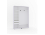 Шкаф-купе PRIME, 160х45х230 Белый с зеркалом распродажа