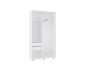 Шкаф-купе PRIME, 120х45х230 Белый с зеркалом распродажа