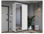Шкаф-купе ПРАЙМ, 140х45х230 Белый с зеркалом распродажа