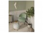 Кресло лаунж STOOL GROUP Royal Stripes Велюр фисташковый недорого