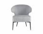 Кресло лаунж STOOL GROUP Royal Stripes Велюр серый купить