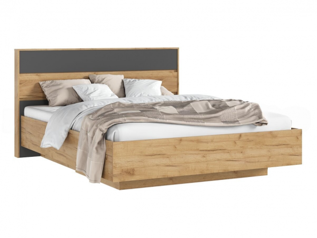 Роджинамиф Кровать парящая 160 с ортопедом металл с подсветкой,  фото