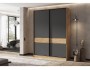 Роджинамиф Шкаф-купе 1800 дуб крафт/графит недорого