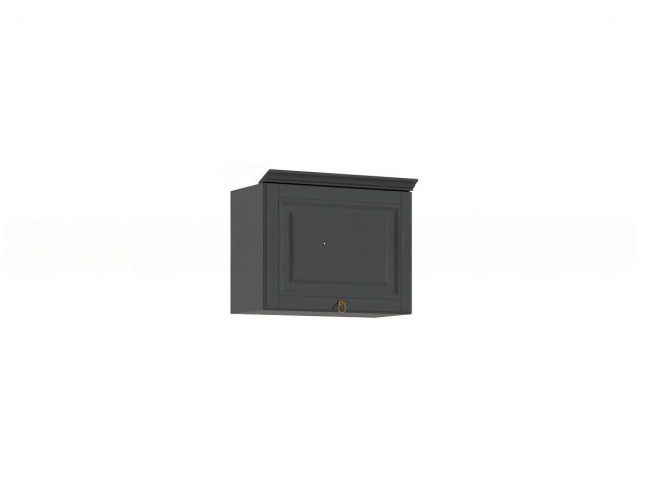 Престиж-1 Шкаф навесной закрытый БЕЗ карниза, графит фото