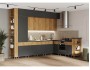 Кухня Техно-5 3,2*2,24м (Крафт/Графит софт NEW, Дуб Крафт (Касти недорого