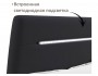 Мягкая кровать Neo 1600 темная с подъемным механизмом и подсветк купить
