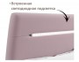 Мягкая кровать Neo 1600 лиловая с подъемным механизмом и подсвет от производителя