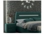 Мягкая кровать Neo 1600 изумруд с подъемным механизмом и подсвет купить