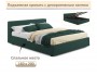 Мягкая кровать Skandi 1600 изумруд с подъемным механизмом недорого