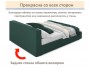 Мягкая кровать Skandi 1600 изумруд с подъемным механизмом распродажа