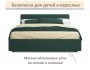 Мягкая кровать Skandi 1600 изумруд с подъемным механизмом фото