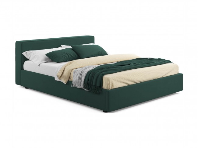 Мягкая кровать Skandi 1600 изумруд с подъемным механизмом фото