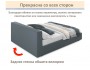Мягкая кровать Skandi 1600 маренго с подъемным механизмом недорого
