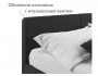 Мягкая кровать Erika 1600 шоколад с подъемным механизмом распродажа