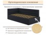 Мягкая кровать-тахта Aura 900 черная с подъемным механизмом распродажа