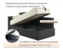 Мягкая кровать Aura 900 шоколад с подъемным механизмом от производителя