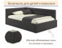 Мягкая кровать Aura 900 шоколад с подъемным механизмом купить