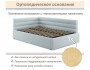 Мягкая кровать Aura 1200 мята пастель с подъемным механизмом купить