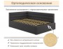 Мягкая кровать Aura 1200 шоколад с подъемным механизмом распродажа