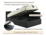 Мягкая кровать Aura 1200 шоколад с подъемным механизмом от производителя