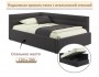Мягкая кровать Aura 1200 шоколад с подъемным механизмом распродажа