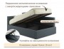 Мягкая кровать Aura 1200 маренго с подъемным механизмом недорого
