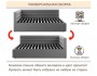 Мягкая кровать Aura 1200 синяя с подъемным механизмом недорого