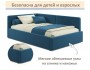 Мягкая кровать-тахта Kapri 1200 синяя c подъемным механизмом купить