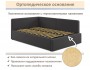 Мягкая кровать-тахта Kapri 1200 шоколад c подъемным механизмом недорого