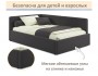 Мягкая кровать-тахта Kapri 1200 шоколад c подъемным механизмом недорого