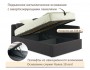 Мягкая кровать-тахта Kapri 1200 шоколад c подъемным механизмом распродажа